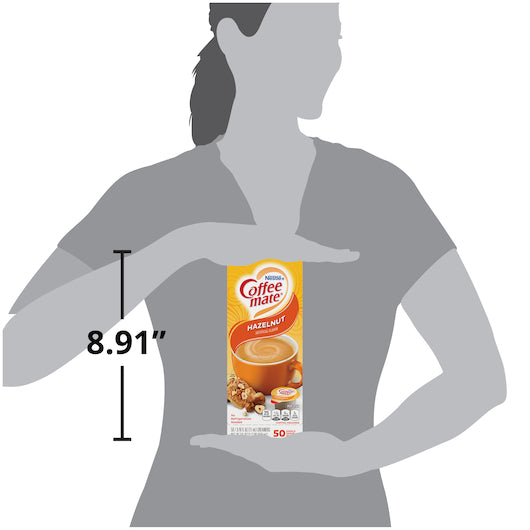 Coffee-Mate Hazelnut Single Serve Liquid Creamer, .375 Ounces Per Cup - 50 Per Pack - 4 Per Case