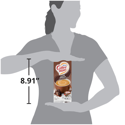 Coffee-Mate Cafe Mocha Single Serve Liquid Creamer, .375 Ounces Per Cup - 50 Per Pack - 4 Packs Per Case