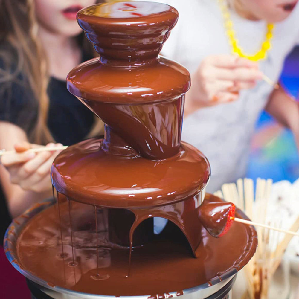 Pat's Food Service Milk Chocolate Melting Wafers 5 lb Bag for Chocolate Fountain, Fondue Sets, Molds and More